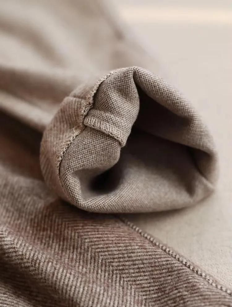 Women Harem Pencil Woolen Pants