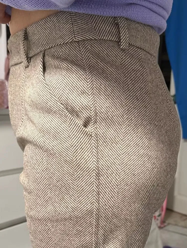 Women Harem Pencil Woolen Pants