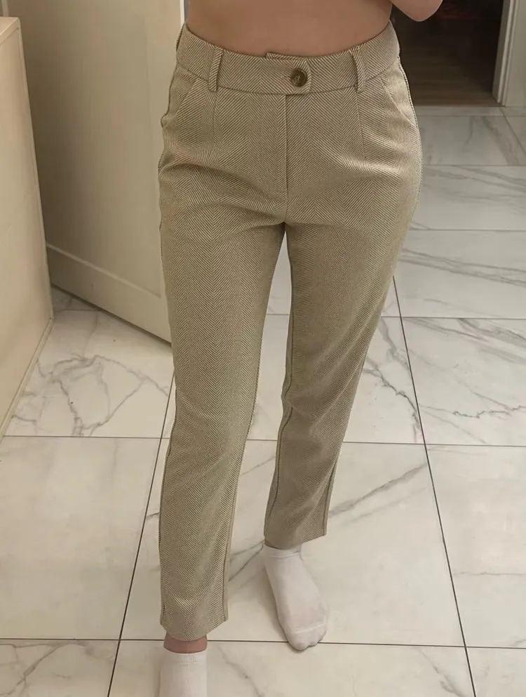 Women Harem Pencil Woolen Pants