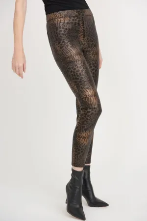 Women's Joseph Ribkoff | Iridescent Animal Print Slimming Pant | Black