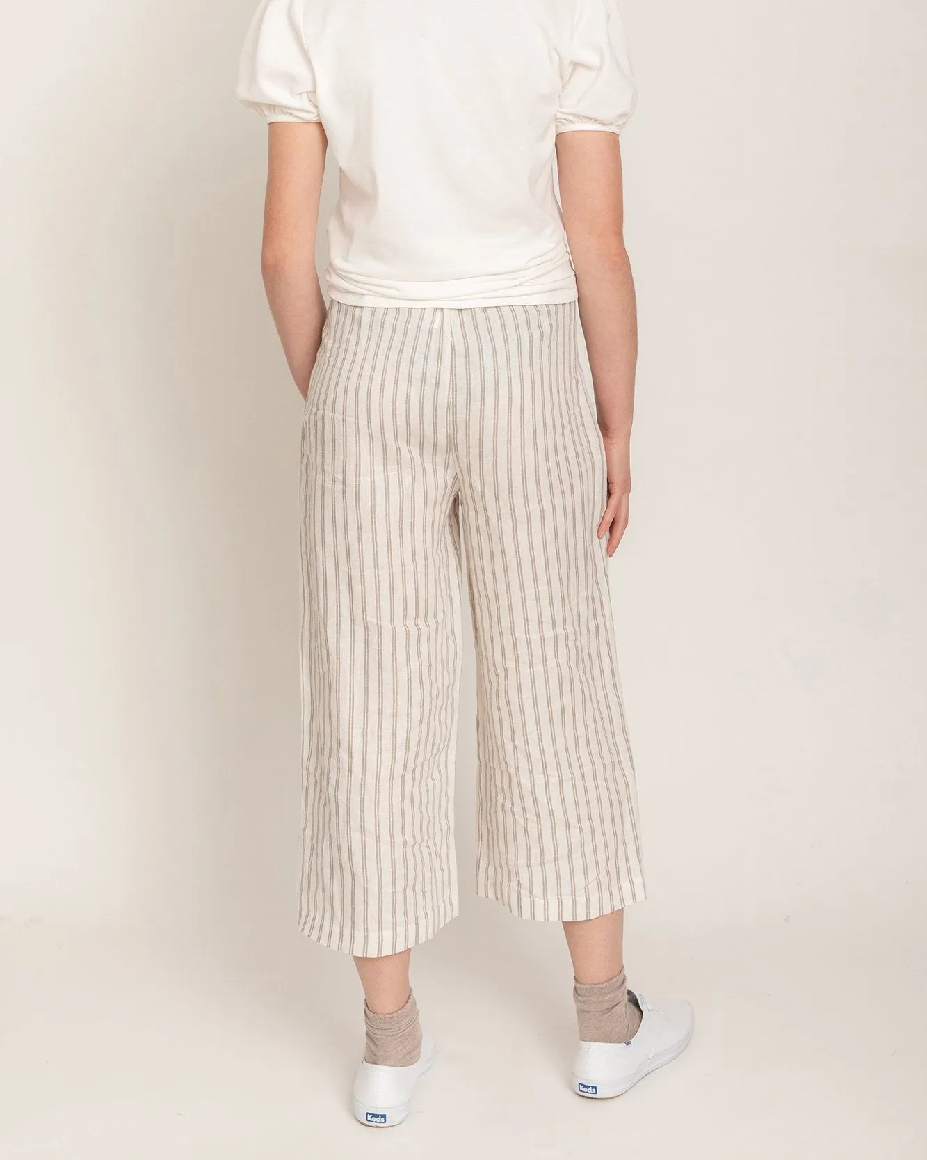 WOMEN’S LINEN WIDE LEG PANTS