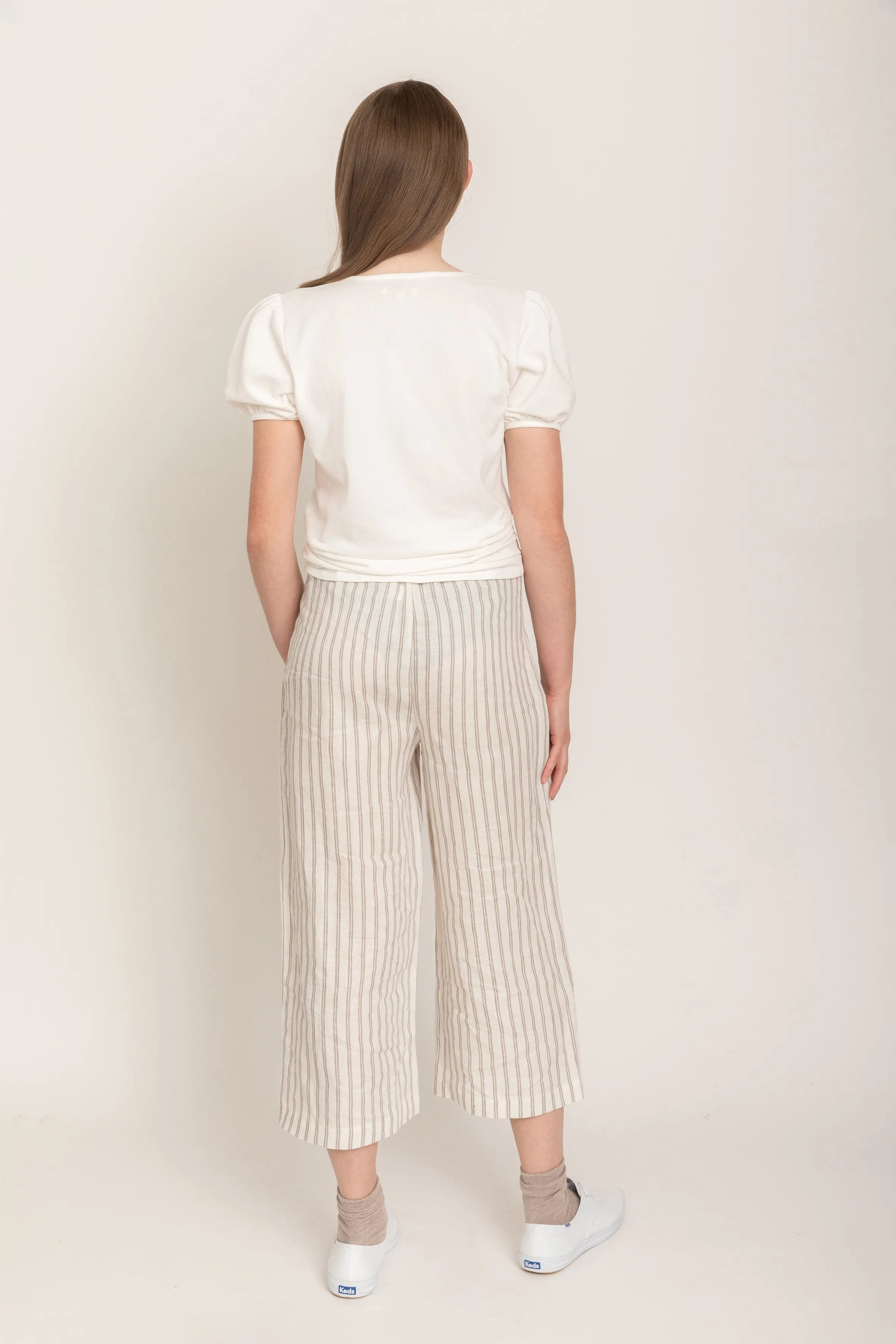 WOMEN’S LINEN WIDE LEG PANTS