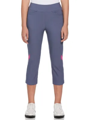 Women's Pull-On Color Block Golf Capri