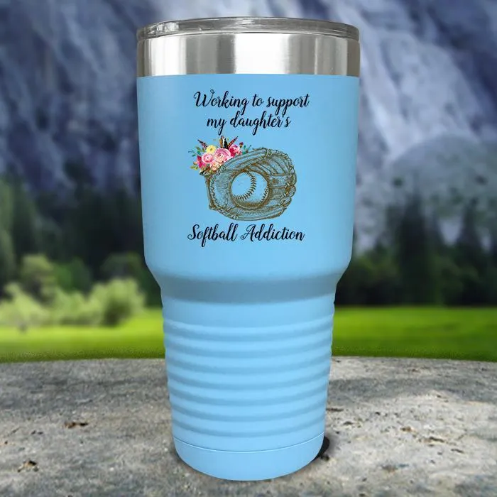 Working to Support Softball Color Printed Tumblers