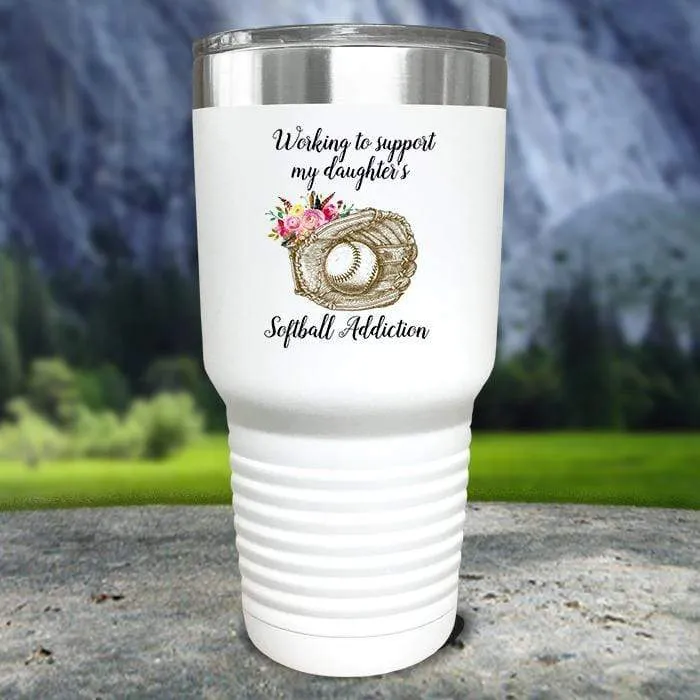 Working to Support Softball Color Printed Tumblers