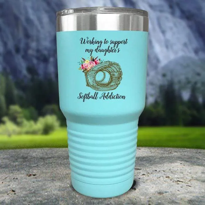 Working to Support Softball Color Printed Tumblers