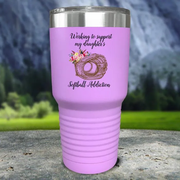 Working to Support Softball Color Printed Tumblers